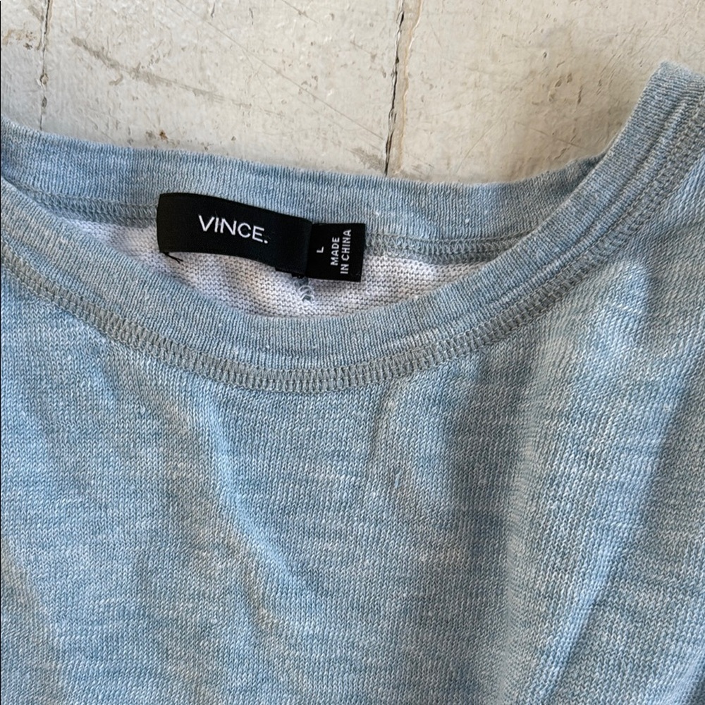 Vince Sky Blue Knit Top